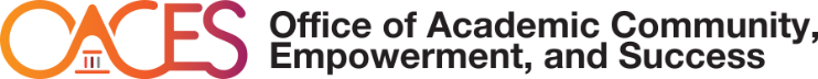 MIT Office of Academic Community, Empowerment, and Success(OACES) Logo
